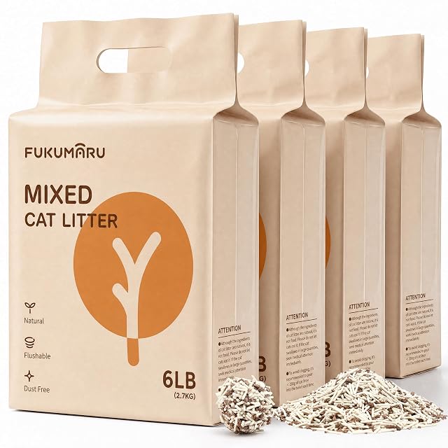 Saco de arena para gatos FUKUMARU de tofu y madera de manzano