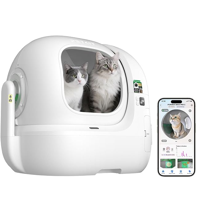 Arenero autolimpiable PETKIT PUROBOT Max Pro 2 con cámara de IA
